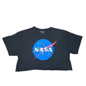 Chemistry | NASA Cropped T-Shirt Black Size XL